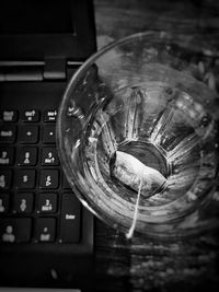 Close-up of object on wall