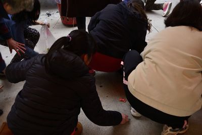 Man looking at camera