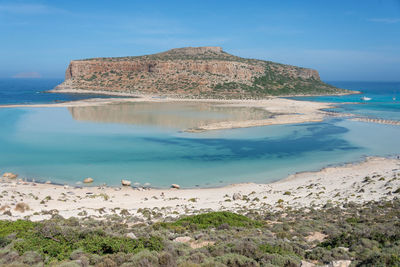 Lagoon of balos in crète