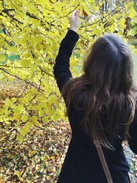 Woman standing in park