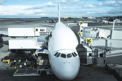 Airplanes at runway