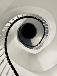 Low angle view of spiral staircase