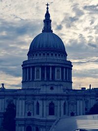 View of historic building against cloudy sky