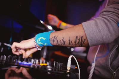 Cropped image of woman