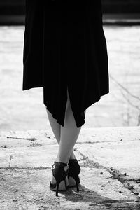 Close-up of woman standing in park