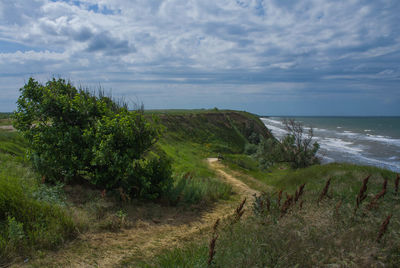 Scenic view of sea against sky