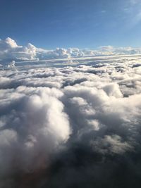 Low angle view of clouds in sky