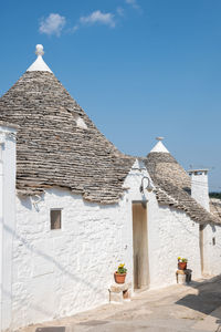 Exterior of historic building against sky