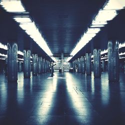 Empty corridor of building