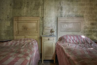 Interior of abandoned building