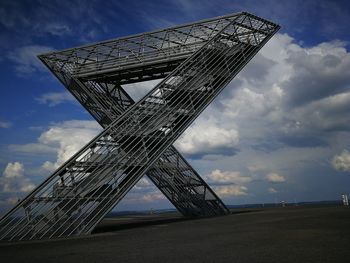 Low angle view of bridge against sky