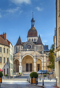 Historic building against sky in city