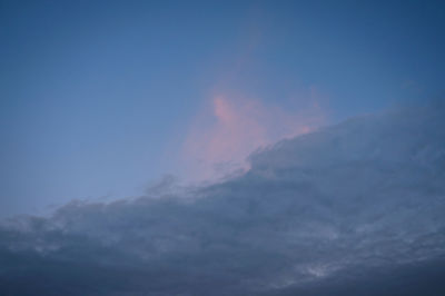 Low angle view of clouds in sky