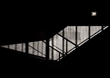 Silhouette of staircase in building