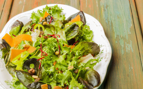 Close-up of salad in plate