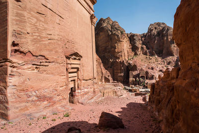 Scenic view of rock formation