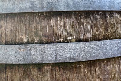 Close-up of old wooden plank