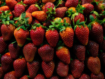Full frame shot of strawberries