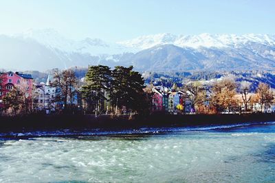 View of house against cloudy sky