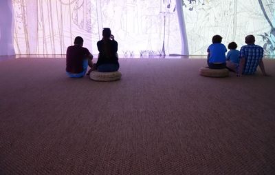 People sitting on seat