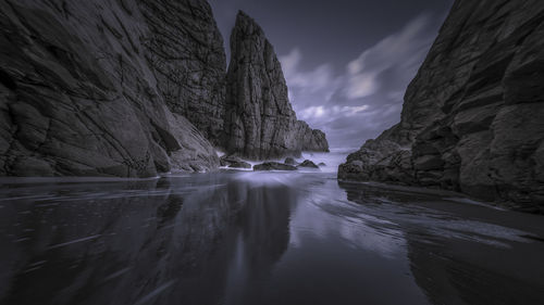 Panoramic view of sea against sky