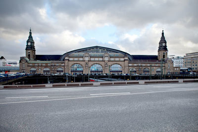 View of building against cloudy sky