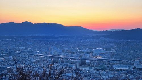 Cityscape at sunset