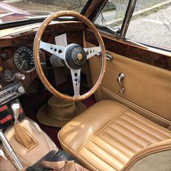 High angle view of vintage car