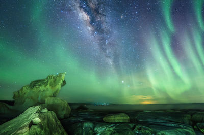 Scenic view of star field at night