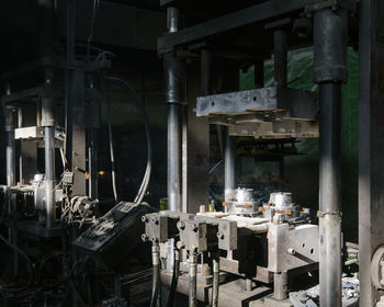 Interior of abandoned factory