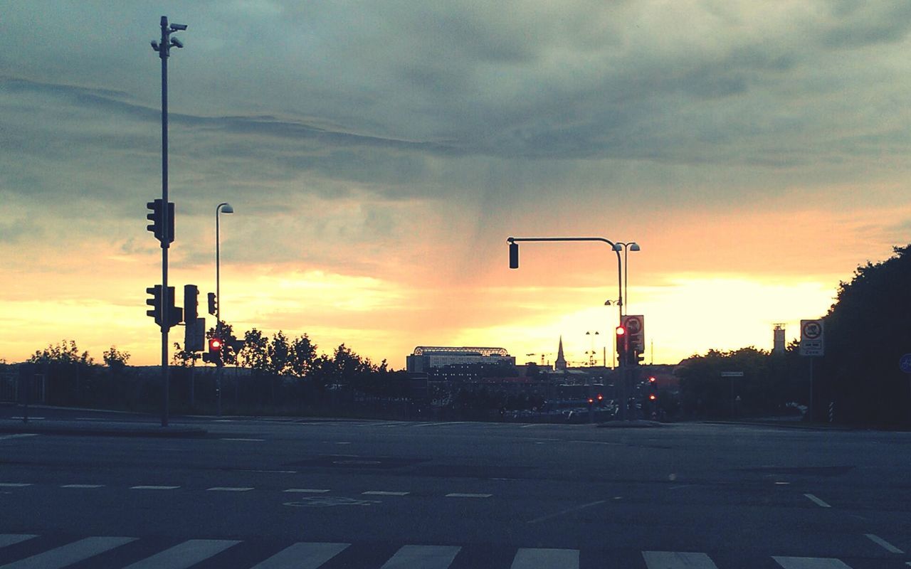 ROAD AGAINST SKY IN CITY