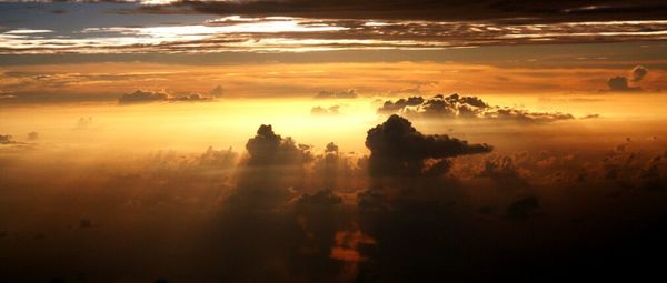 Scenic view of sunset sky
