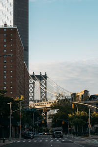 View of city street