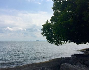 Scenic view of sea against sky
