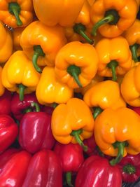Full frame shot of bell peppers