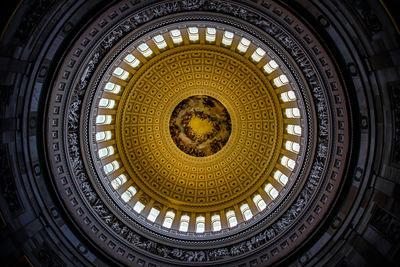 Low angle view of ceiling