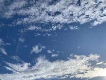 Low angle view of clouds in sky