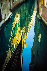 High angle view of swimming pool