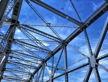 Low angle view of bridge against sky