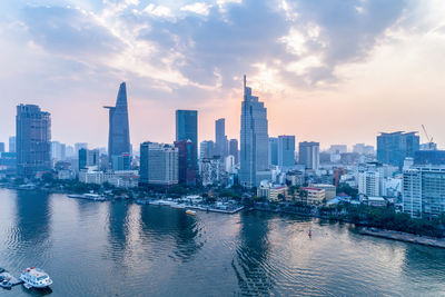 City at waterfront