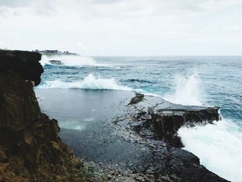 Scenic view of sea against sky