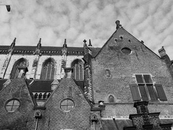 Low angle view of church against sky