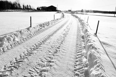 Surface level of empty road