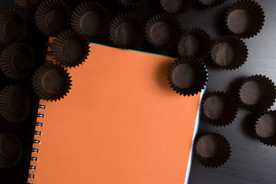 Close-up of papers