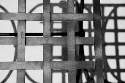 Full frame shot of metal fence