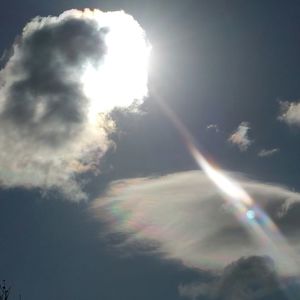 Low angle view of cloudy sky