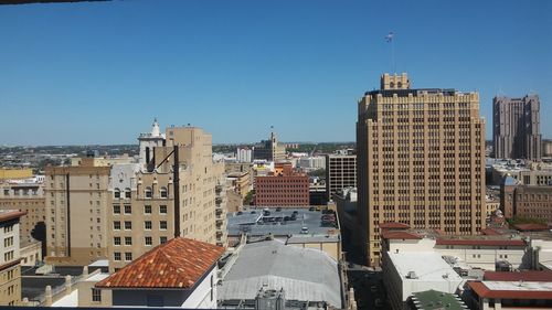 Roof top view of downtown san antonio