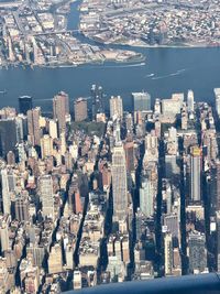 Aerial view of buildings in city