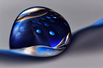 Close-up of crystal ball