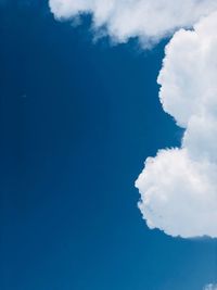 Low angle view of clouds in sky